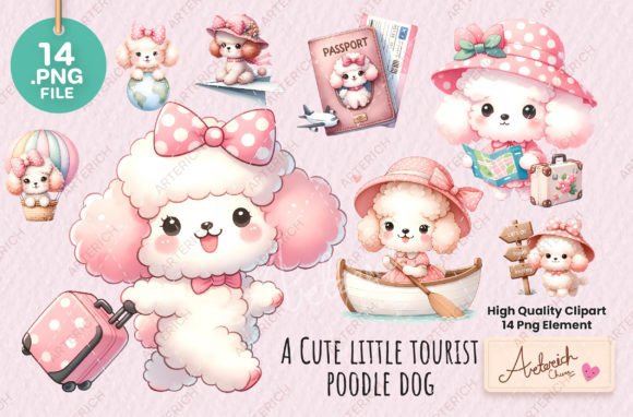 Download A Cute Little Tourist Poodle Dog - Tourist Collection