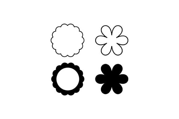 Download Scalloped Flower Shape Icon Set - Scallop Collection