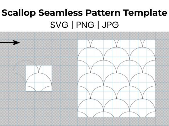 Download Scallop Seamless Pattern Template - Scallop Collection